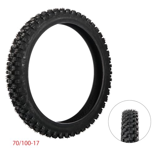 Front Tire 70/100-17, 2.50/2.75-17" Inner Tube for 110cc 125cc 140cc 150cc Coolster TaoTao Apollo RFZX18 CRF80R KLX125 KLX140 RM80 YZ80 YZ85 TTR125 Coolster Pit Dirt Bike Off Road Motocross Heavy Duty - size: 70/100-17"