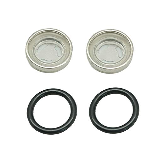 2 Sets 18mm Sight Glass Lens Gasket Repair Kit Motorcycle Front Rear Brake Clutch Master Cylinder