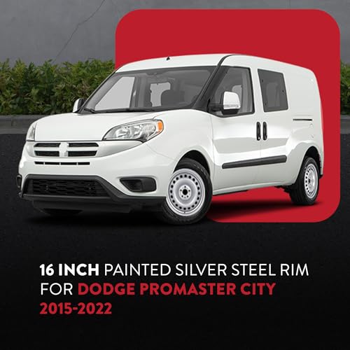 16 Inch Rim for 2015-2022 Dodge Promaster City - Painted Silver Wheel Rim - OE Direct Replacement - Road Ready Car Wheel - color: Silver