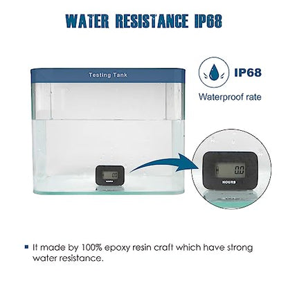 Runleader RL-HM038AG Digital LCD Hour Meter AC/DC 5V to 277V Maintenance