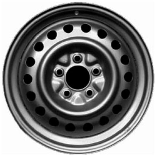 16" 16x6.5" Reconditioned Factory OEM Black Steel Wheel Rim for 2008-2013 Dodge Grand Caravan | 2396