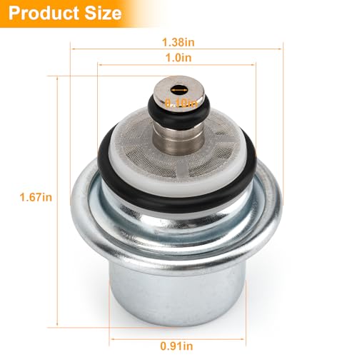 Fuel Pressure Regulator 58 PSI For 2001-2007 Harley Davidson EFI Models Replaces OEM# 27408-01