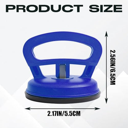 2PCS Car Dent Puller, Dent Remover Tool for Car, Suction Cup Car Dent Puller Kit with Handle, Auto Body Small Dent Remover Puller for Phone Screen Removal, Objects Moving and Lifting (Blue) - color: Blue