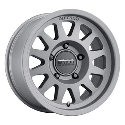 Method Race Wheels 704 Titanium 17x8.5" 5x5", 0mm offset 4.75" Backspace, MR70478550800 - color: Titanium, size: 17x8.5 inches, 5x5, 0/4.75"