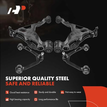 A-Premium 12Pcs Suspension Kit, Upper Lower Control Arm, Lower Ball Joint