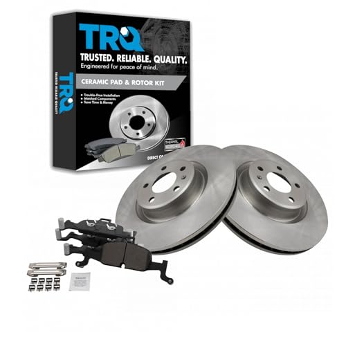 TRQ Front Ceramic Brake Pad and Rotor Set - style: BKA14582