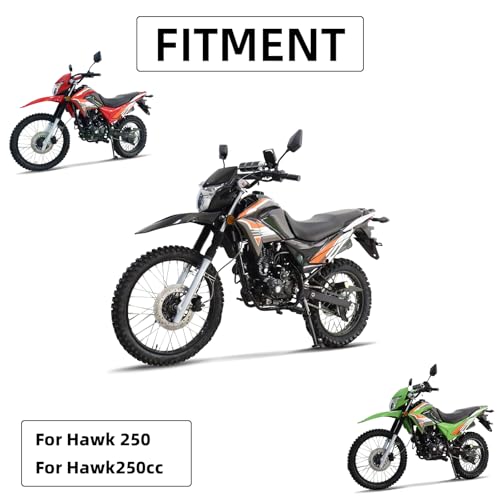 Plastics Fairing Fender Kit for Dirt Bike Hawk 250 - color: Black