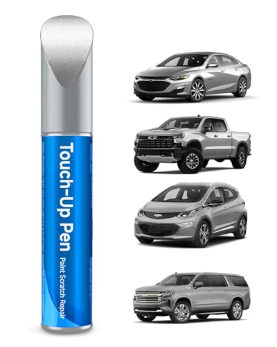 GAN/9W5/WA636R/WA8636/17 Ice/Quick Silver/Switchblade Met Touch Up Paint Compatible with Chevrolet GMC Buick Cadillac Exact Match Touch Up Paint Car Scratch Repair - color: GAN/9W5/WA636R/WA8636/17