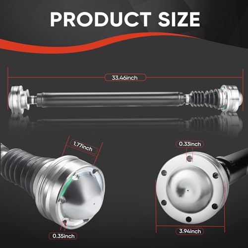 938-138 Drive Shaft - Front Driveshaft Propeller Drive Shaft Assembly - color: 938-138