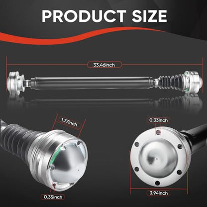 938-138 Drive Shaft - Front Driveshaft Propeller Drive Shaft Assembly - color: 938-138
