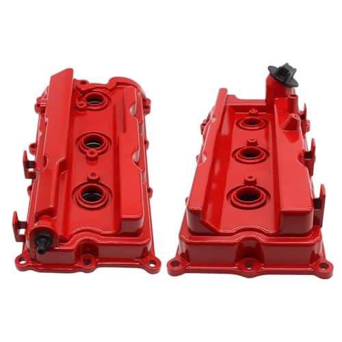 Aluminum Valve Cover Compatible with Pathfinder Frontier NV 4.0L 2005-2019 - color: Red