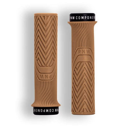 PNW Components Loam MTB Bike Grips – Mountain Bike Handlebar Grips - color: Peanut Butter, size: Standard