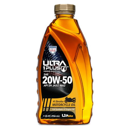 4T 20W-50 Full Synthetic Motorcycle Oil JASO MA2 API SN 1 Quart - size: 1 Quart