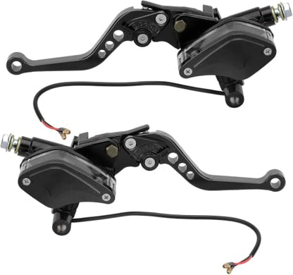 Universal Motorcycle 7/8" 22mm Clutch Master Cylinder Brake Lever - color: Black