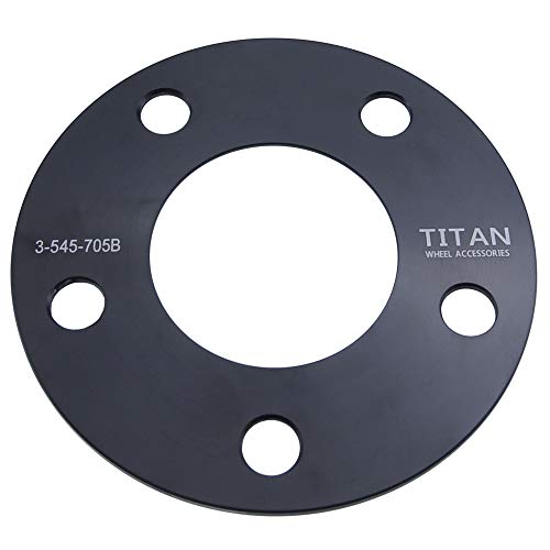 3mm Hub Centric Wheel Spacer Compatible with Ford Mustang - 5x114.3 (5x4.5) Bolt Pattern, 70.5mm Hub Bore, 6061-T6 Billet Aluminum, Black - Pair - size: 3mm Hubcentric Wheel Spacers, style: 2x Wheel Spacers