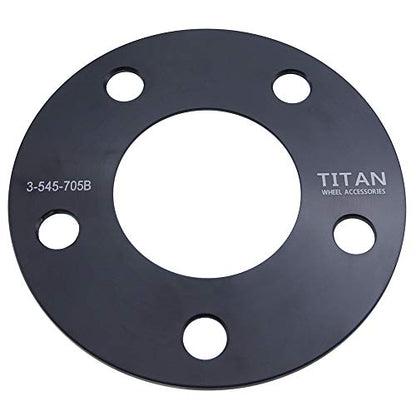 3mm Hub Centric Wheel Spacer Compatible with Ford Mustang - 5x114.3 (5x4.5) Bolt Pattern, 70.5mm Hub Bore, 6061-T6 Billet Aluminum, Black - Pair - size: 3mm Hubcentric Wheel Spacers, style: 2x Wheel Spacers