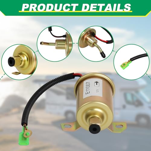 Podoy 149-2311 12V Electric Fuel Pump Compatible with Onan Cummins 4000 4KW