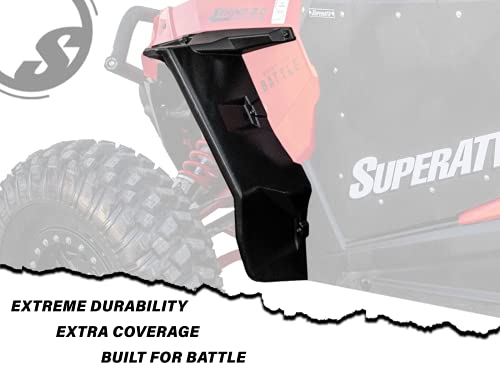 SuperATV Fender Flares Mud Guards for 2014-2023 Polaris RZR XP 1000 / XP 4 1000 | Extreme Durability | Additional 8.5” of Protection | Front Only - size: Front Only
