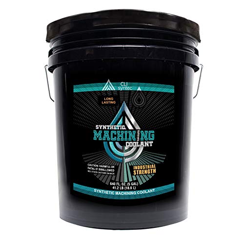 Premium Synthetic Machining Coolant - 640 FL. OZ. (5 Gallon) Cutting/Grinding/Sawing, Industrial Strength, Made in The USA