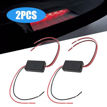 Flash Strobe Controller 12V 24V GS-100C Universal LED Light Flasher for Tail Brake Turn Clearance Lights, Car Truck Motorcycle ATV UTV Grille Bumper Warning Light