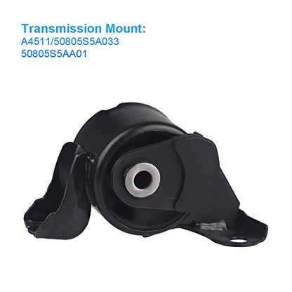 JDMON Compatible with 4Pcs Engine Motor Mount Honda Civic 1.7L Automatic Trans 2001 -2005 Replacement for A4511 A6588 A6591 A6595 - size: 4PCS-Compatible with 2001-2005 Civic 1.7L