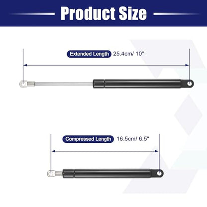 X AUTOHAUX 2 Pcs 10 Inch 20Ib/89N Black Lift Supports Struts - style: 20lb