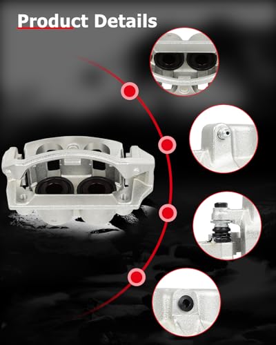 cciyu Front Left & Right Disc Brake Calipers w/Bracket 18B4635 18B4634 - size: Front[18B4635+18B4634]