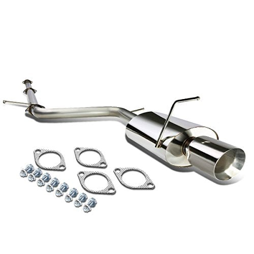 Auto Dynasty 4" Rolled Catback Exhaust Tip System For 2006-2009 Mitsubishi - color: Rolled Tip