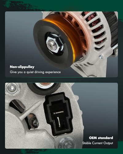 SCITOO 60A New Alternator Fits for Komatsu PC110R-1 2003-2008 All S4D106 - size: Small, style: 12761 Alternator