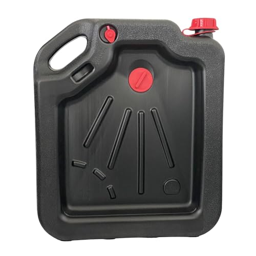 16-Quart Automotive Drain Pan Container Heavy Duty Plastic Oil Drain Pan Leakproof Garage Car Truck Fluid Drainage Collector
