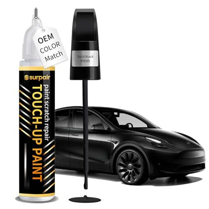 Solid Black PBSB Touch up Paint for Tesla Car Scratch Remover Pen - color: Solid Black (PBSB)