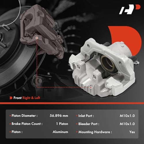 A-Premium Front Left and Right Side Disc Brake Caliper with Bracket