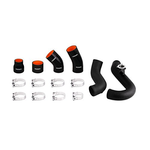 Mishimoto MMICP-MUS4-15WBK Intercooler Pipe Kit Compatible With Ford Mustang EcoBoost 2015+ Wrinkle Black - color: Wrinkle Black