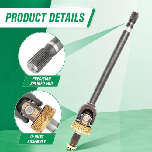 munirater Front Driver Side Left U-Joint Axle Shaft Replacement for R-a-m 1500 1994-2001