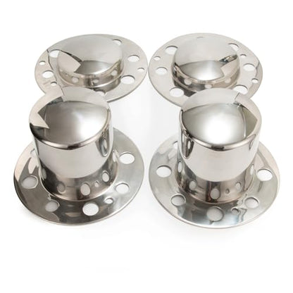 4Pcs 4.9" Trailer Wheel Center Caps for 8 Lug Eagle Alloys Dually - size: 2pcs Front, 2pcs Rear, 4.9 Broe