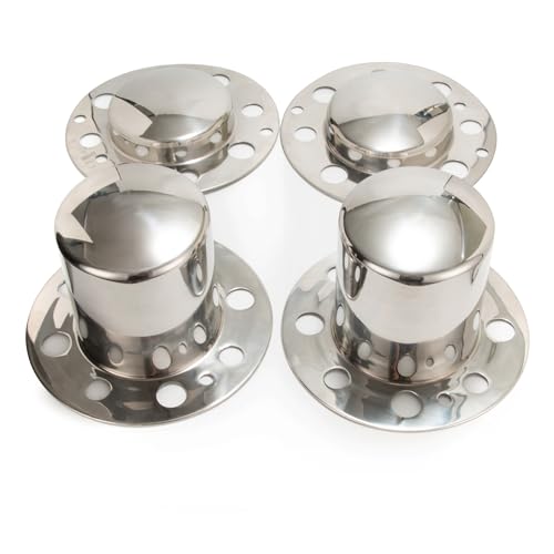 4Pcs 4.9" Trailer Wheel Center Caps for 8 Lug Eagle Alloys Dually - size: 2pcs Front, 2pcs Rear, 4.9 Broe