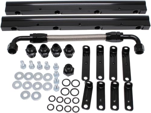 Billet Fuel Rail Kit with Harewares Compatible for LS1 LS2 LS3 LS6 Intake Manifold