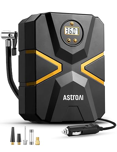 AstroAI S1 Tire Inflator Portable Air Compressor 12V DC with Digital Gauge