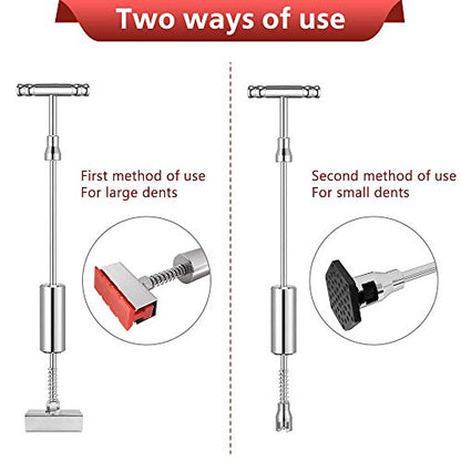 Manelord Dent Puller - Dent Remover with T bar Dent Puller and Upgraded Dent Puller Tabs for Car Dent Repair and Metal Surface Dent Removal
