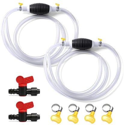 Multifunctional Liquid Siphon Pump for Gasoline, Manual Fuel Transfer Pump Gasoline Siphone Hose, Portable Sucker Pump for Gasoline Diesel and Other Liquid Water, with 3.2ft Siphon Hose