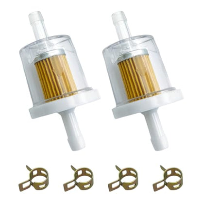 Strongthium 691035 493629 1/4" 40 Micron Inline Fuel Filter Kit - size: 2pcs