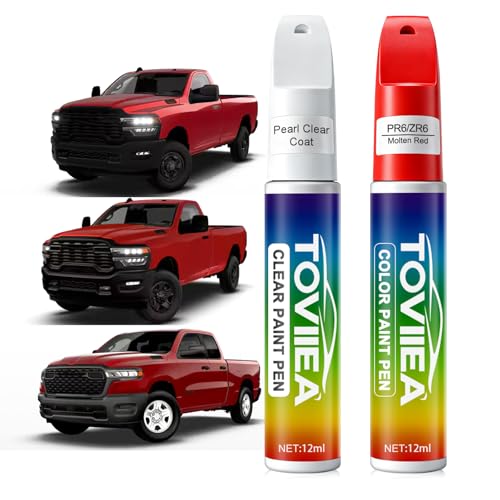 Molten Red(PR6/ZR6) Touch Up Paint for Dodge Ram - color: (PR6/ZR6)Molten Red for 2026 RAM 1500/2026 RAM 1500 RHO/2026 RAM 2500/2026 RAM 3500