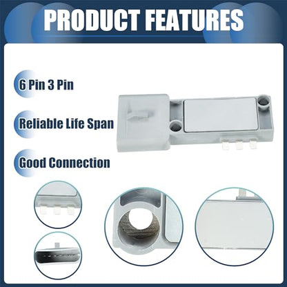Ignition Control Module, Inner Ignition Module Control Unit No.E6SZ12A297A for Lincoln Town Car V8 5.0L 1987-1990 ABS Gray, 1 Pc