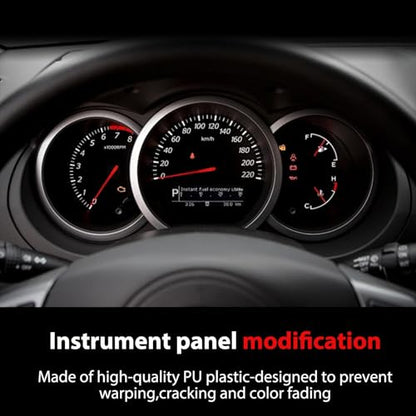 Universal Black 2" 52mm Triple 3 Hole Pillar Gauge Pod Holder, Automotive Housing Pods, ABS Plastic Auto Dash Mount Bracket, Dashboard Meter Cup Holder for Cars, Trucks (A/Triple Hole Carbon) - color: A/Triple Hole Carbon