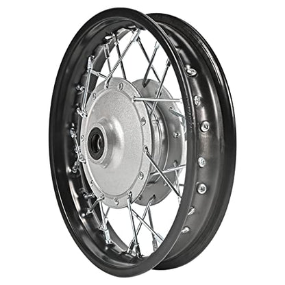 Trkimal Front Wheel Rim Hub for Motocross Off Road Dirt Pit Bike (2.5-10 Front Wheel Rim) - size: 2.5-10 Front Wheel Rim