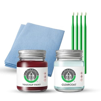 ERA Paints - PRV/NRV - Velvet Red Pearl for RAM Exact OEM Color Match Automotive Touch Up Paint for Cars - Scratch & Chip Repair for Metal & Plastic - Essential Kit - Made in USA - style: Jar - Essential Kit
