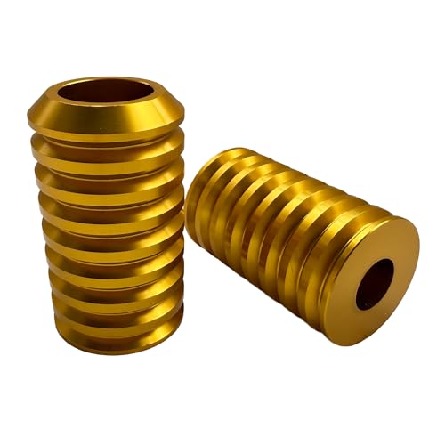 Motorcycle front and rear crash bar decorative wheels, engine crash bar sliders, and saddlebag crash bar decorative covers (gold) - color: gold