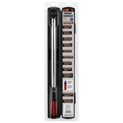 Performance Tool M199 1/2-Inch Drive Click Torque Wrench With Patented Torque Adjusting Locking Collar (25 to 250 ft/lb) - style: 1/2" Dr. Click Style (25-250 ft/lbs)