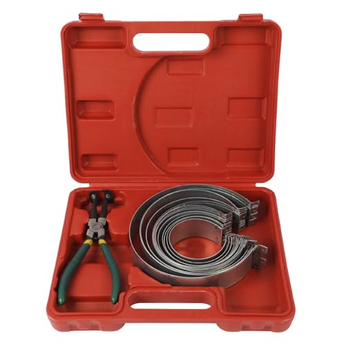 MRCARTOOL Piston Ring Compressor Tool 14Pcs with Plier,13 Rings 2.4"-5.7" - size: 14PCS