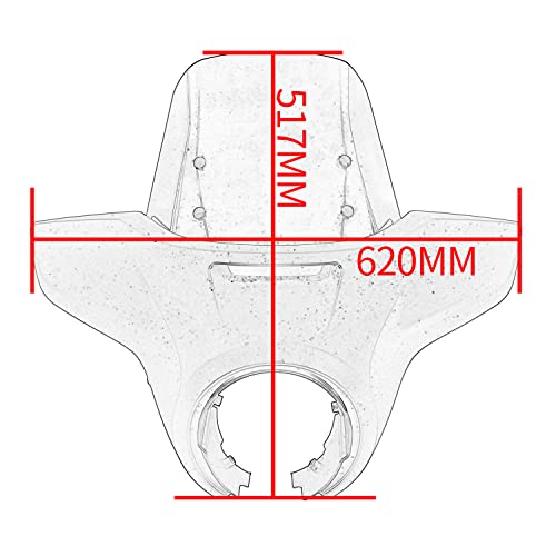 Motorcycle Headlight Fairing Cowl Windscreen for Rebel CMX 1100 2021-2026 - color: Light Smoke+Matte Black